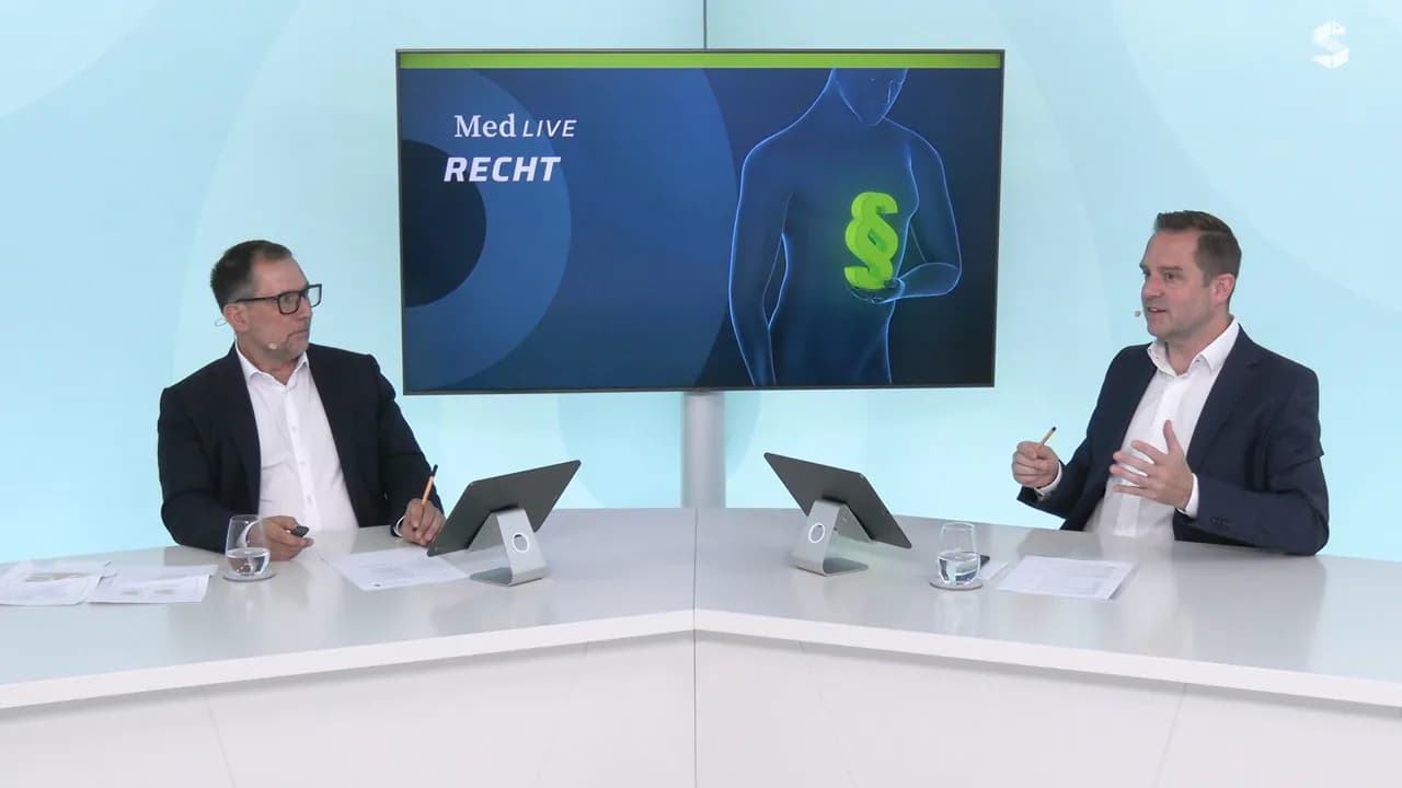 medLive Recht-Talkrunde im STREAMED UP TV-Studio