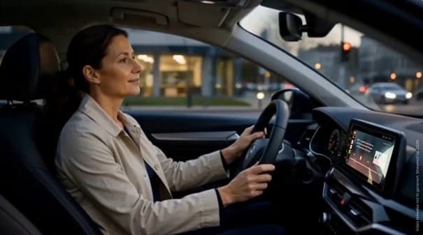 Ärztin hört STREAMED UP Fortbildung über die STREAMED UP Sounds App im Auto per Android Auto oder Apple Car Play