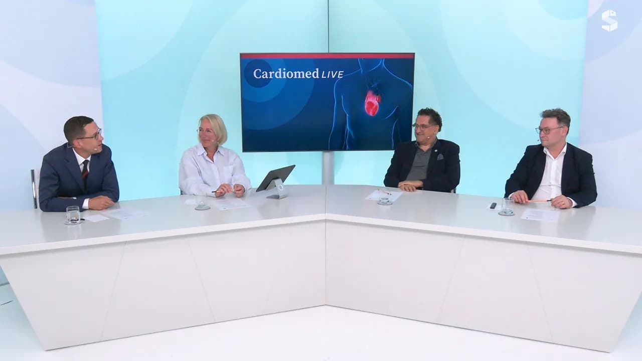 CardiomedLive-Talkrunde im STREAMED UP TV-Studio