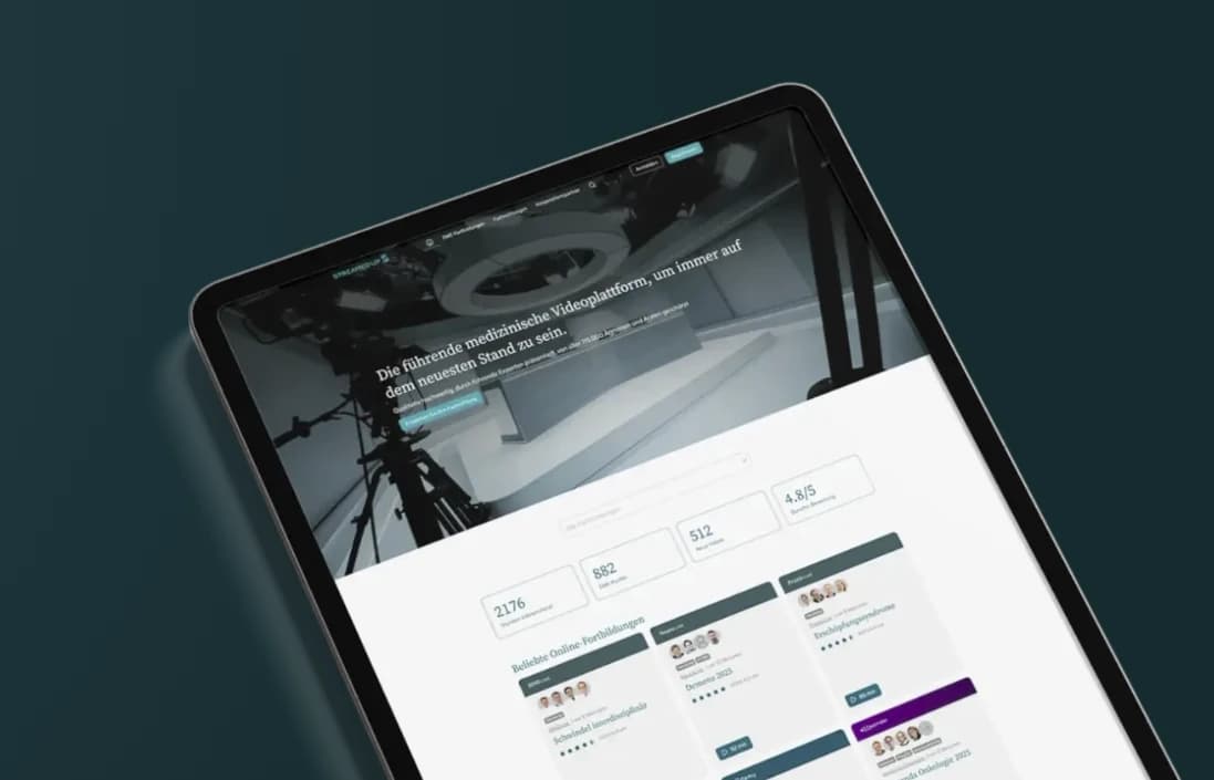 Die STREAMED UP Plattform im neuen Design