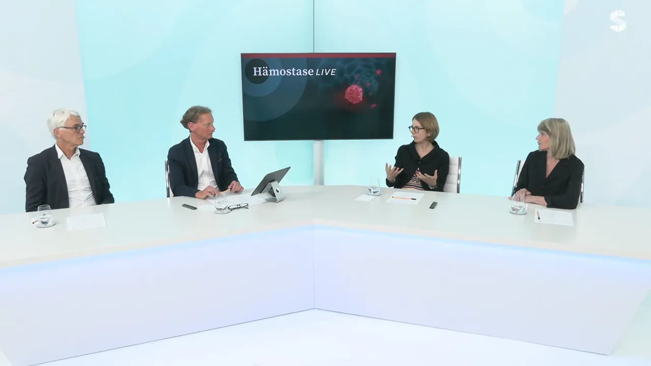 HämostaseLive-Talkrunde im STREAMED UP TV-Studio