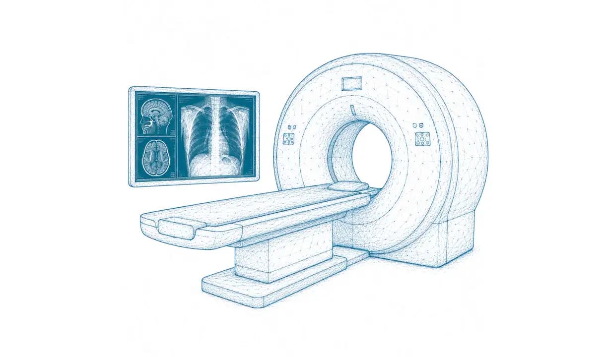 Computertomograph mit Untersuchungsliege